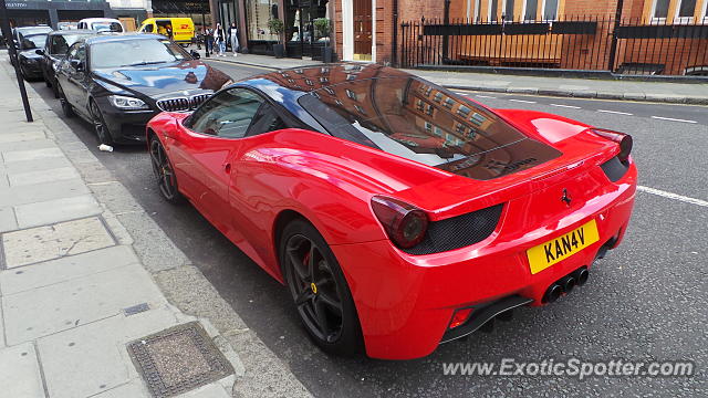 Ferrari 458 Italia spotted in London, United Kingdom