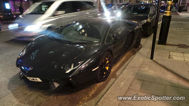 Lamborghini Aventador spotted in London, United Kingdom