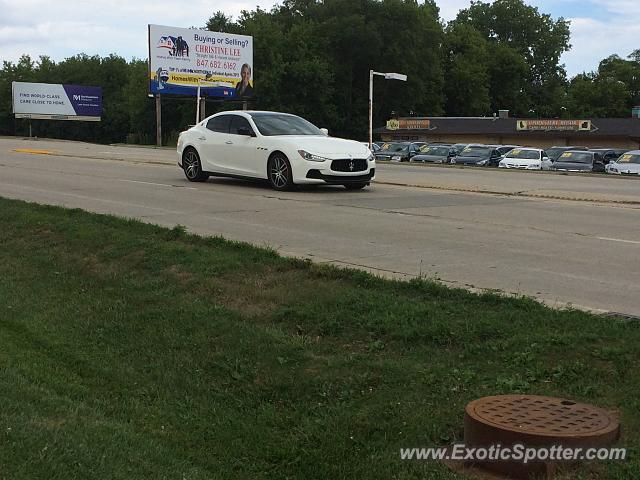 Maserati Ghibli spotted in Mundelein, Illinois