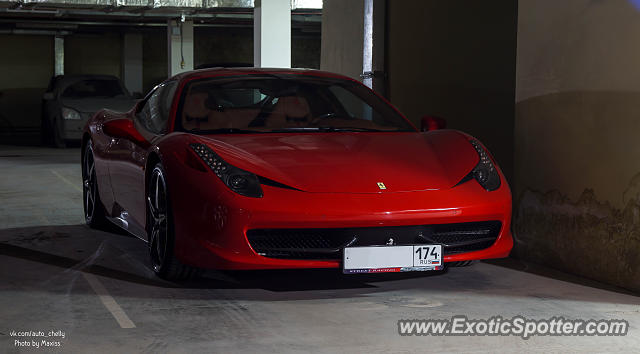 Ferrari 458 Italia spotted in Chelyabinsk, Russia