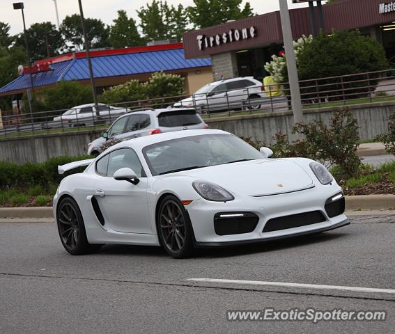 Porsche Cayman GT4 spotted in Bloomington, Indiana