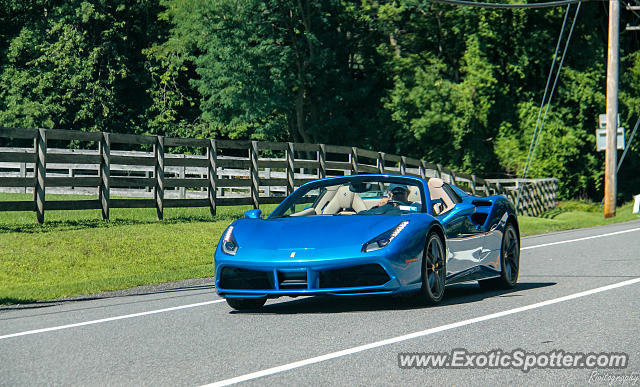 Ferrari 488 GTB spotted in South Salem, New York