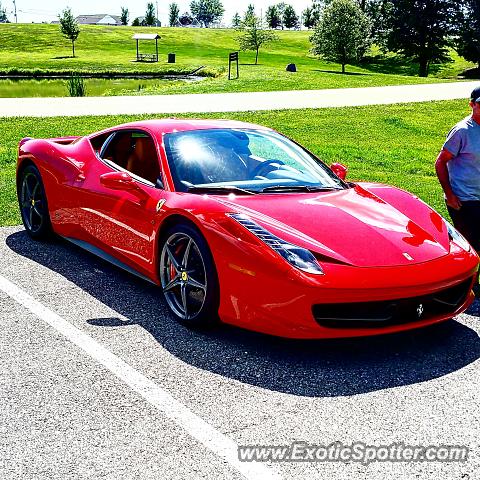 Ferrari 458 Italia spotted in Burlingto, Kentucky
