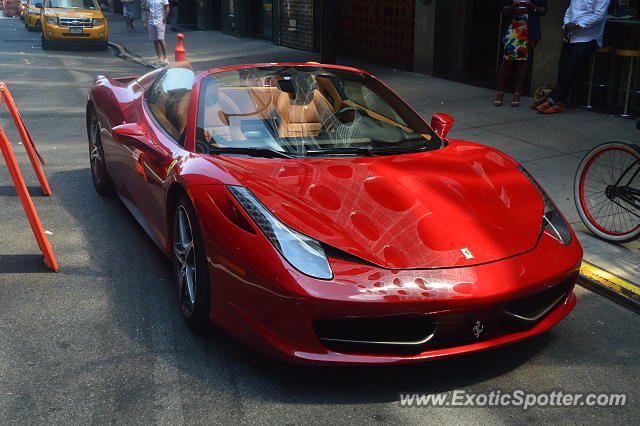 Ferrari 458 Italia spotted in Manhattan, New York