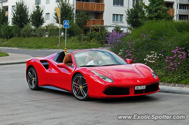 Ferrari 488 GTB spotted in Mettmenstetten, Switzerland