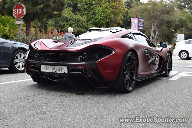 Mclaren P1 spotted in Carmel, California