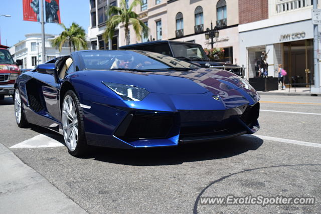 Lamborghini Aventador spotted in Beverly Hills, California