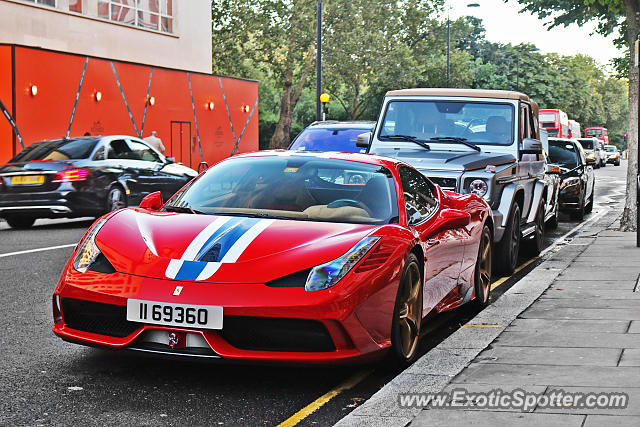 Ferrari 458 Italia spotted in London, United Kingdom