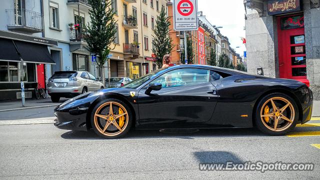 Ferrari 458 Italia spotted in Zurich, Switzerland