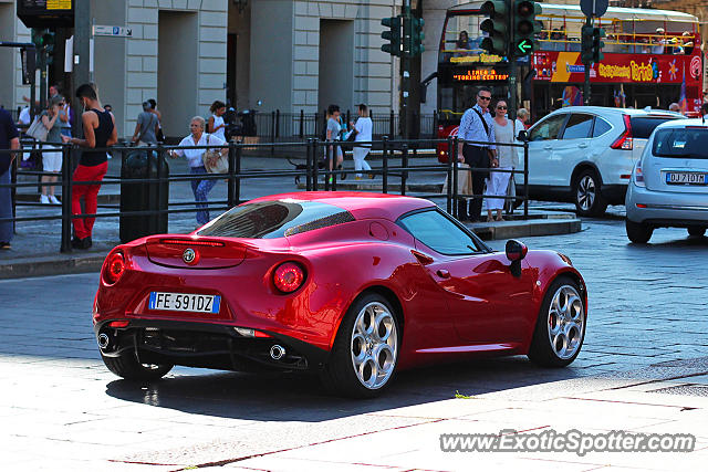 Alfa Romeo 4C spotted in Turin, Italy