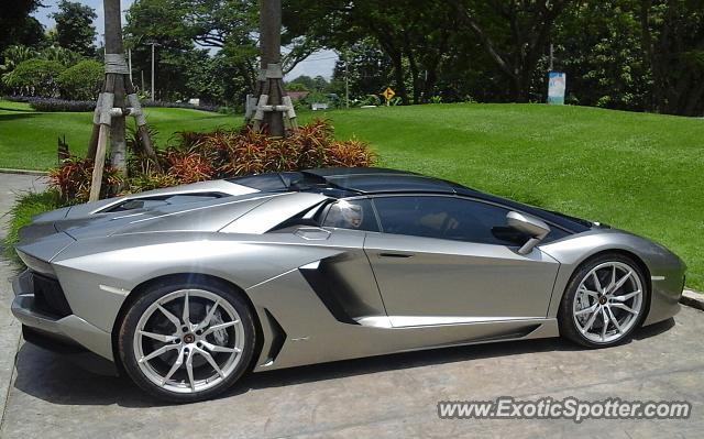 Lamborghini Aventador spotted in Chiang Rai, Thailand