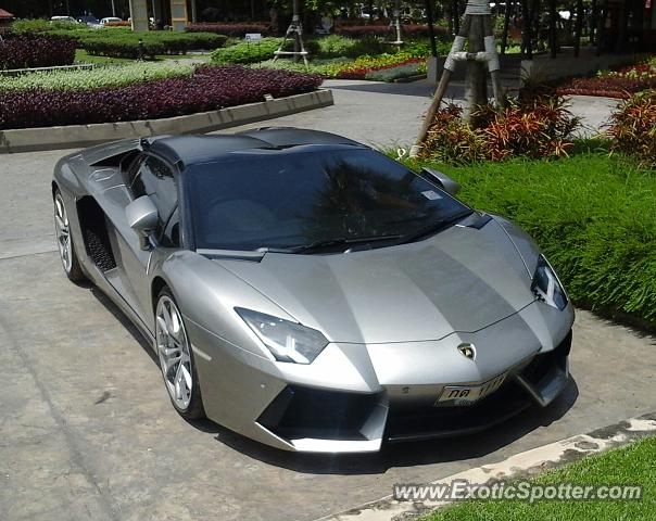 Lamborghini Aventador spotted in Chiang Rai, Thailand