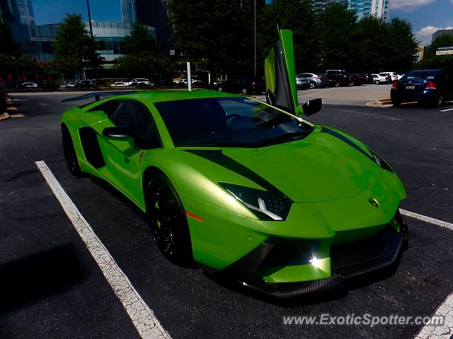 Lamborghini Aventador spotted in Atlanta, Georgia