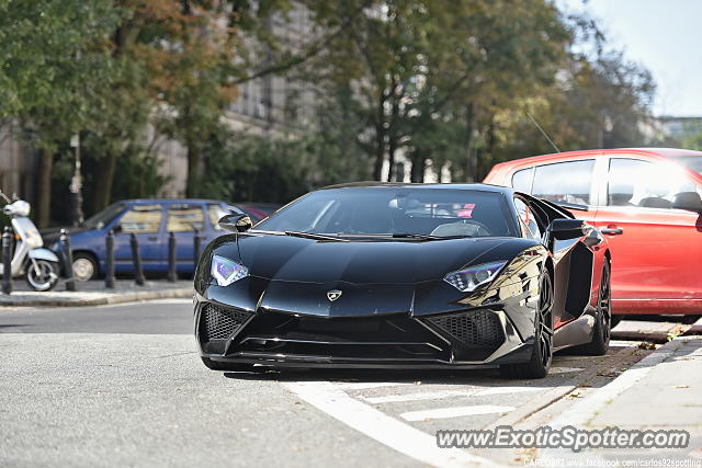 Lamborghini Aventador spotted in Warsaw, Poland