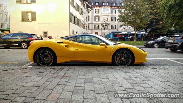 Ferrari 488 GTB spotted in Zurich, Switzerland