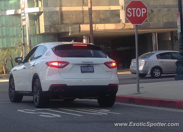 Maserati Levante spotted in Beverly Hills, California
