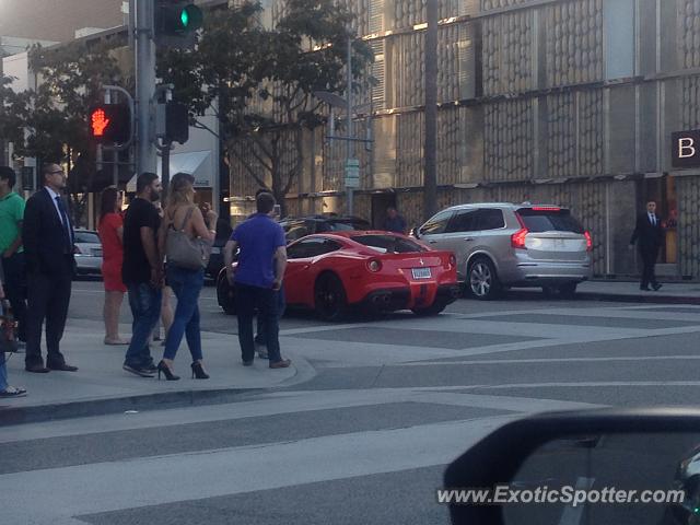 Ferrari F12 spotted in Beverly Hills, California