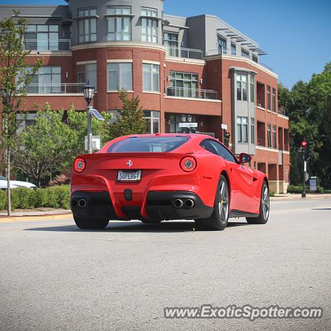 Ferrari F12 spotted in Whitefish Bay, Wisconsin
