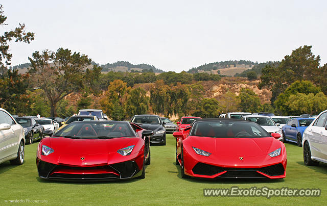 Lamborghini Aventador spotted in Carmel Valley, California