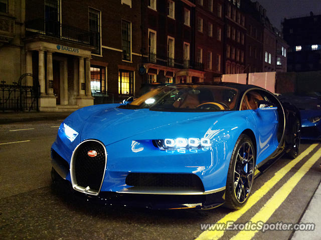 Bugatti Chiron spotted in London, United Kingdom