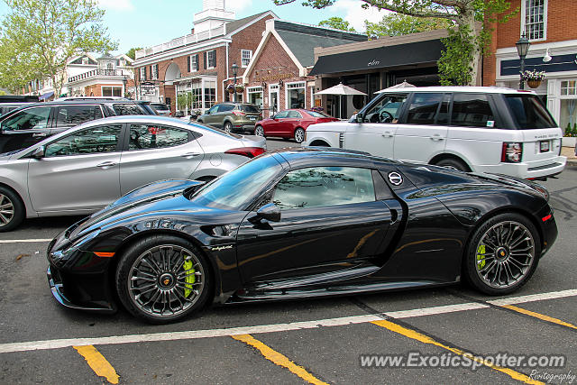 Porsche 918 Spyder spotted in New Canaan, Connecticut