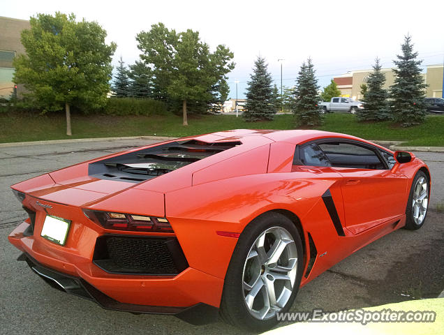 Lamborghini Aventador spotted in London, Ontario, Canada