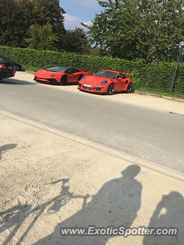 Lamborghini Aventador spotted in Geel, Belgium