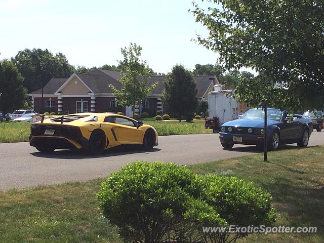 Lamborghini Aventador spotted in Millstone, New Jersey