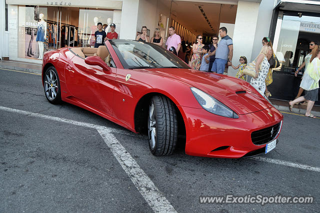 Ferrari California spotted in Puerto Banus, Spain