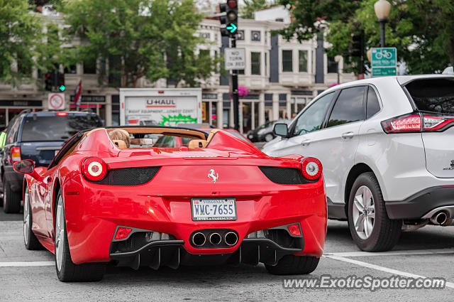 Ferrari 458 Italia spotted in Arlington, Virginia