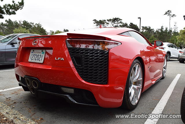 Lexus LFA spotted in Monterey, California