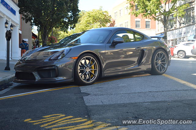 Porsche Cayman GT4 spotted in Greenwich, Connecticut