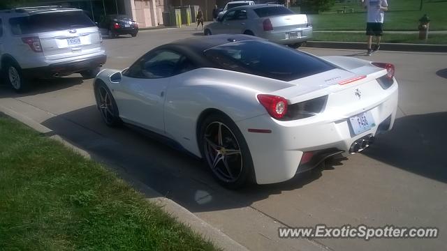 Ferrari 458 Italia spotted in Kansas City, Kansas