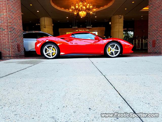 Ferrari 488 GTB spotted in Boston, Massachusetts