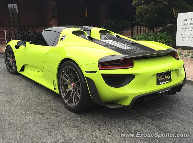Porsche 918 Spyder spotted in Monterey, California