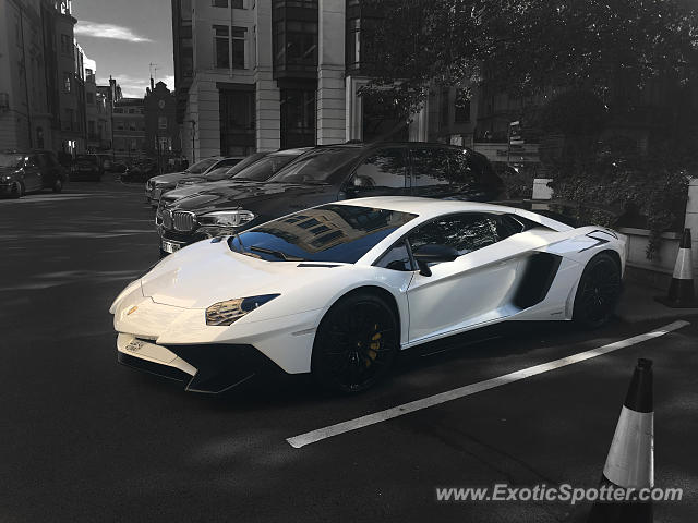 Lamborghini Aventador spotted in London, United Kingdom