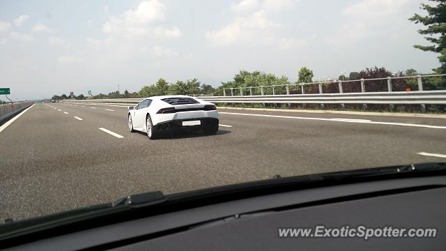Lamborghini Huracan spotted in A9, Turate, Italy