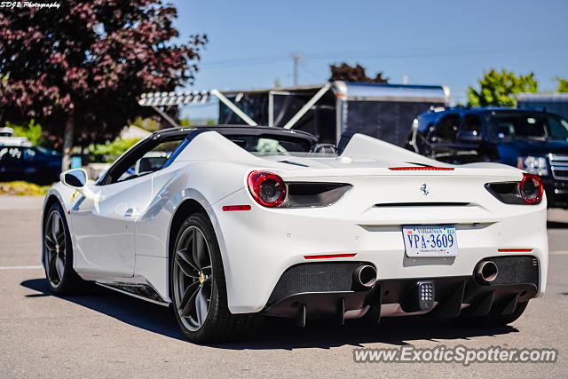 Ferrari 488 GTB spotted in Watkins Glen, New York