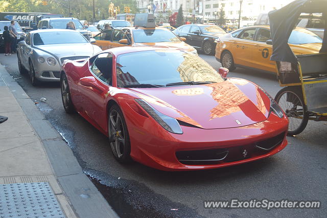 Ferrari 458 Italia spotted in Manhattan, New York