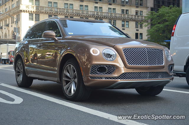 Bentley Bentayga spotted in Manhattan, New York