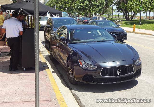 Maserati Ghibli spotted in Miami Beach, Florida