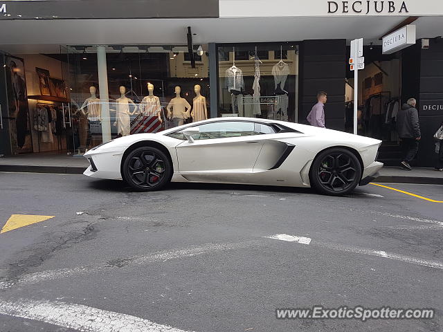 Lamborghini Aventador spotted in Auckland, New Zealand