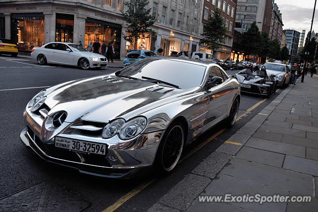 Mercedes SLR spotted in London, United Kingdom