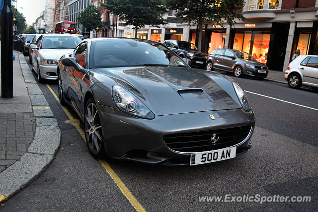 Ferrari California spotted in London, United Kingdom
