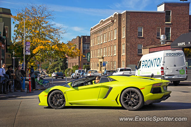 Lamborghini Aventador spotted in Seattle, Washington