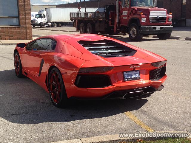 Lamborghini Aventador spotted in Markham, Canada
