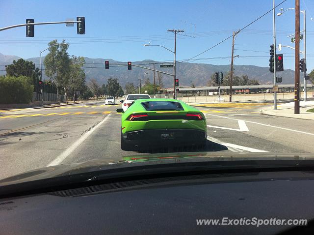 Lamborghini Huracan spotted in Rancho Cucamonga, California
