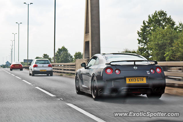 Nissan GT-R spotted in M11, United Kingdom