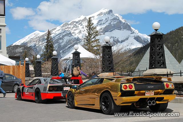 Lamborghini Diablo spotted in Banff, Canada