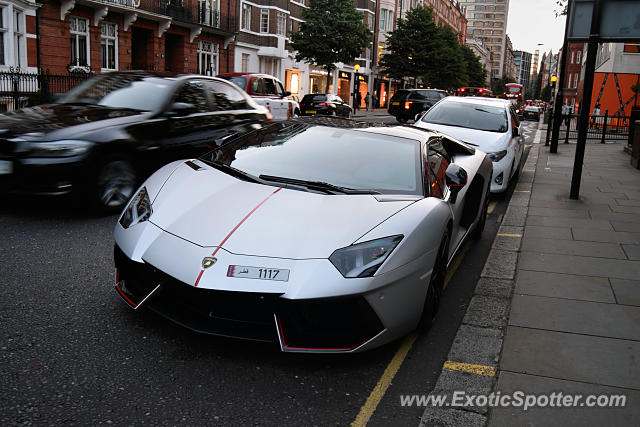 Lamborghini Aventador spotted in London, United Kingdom